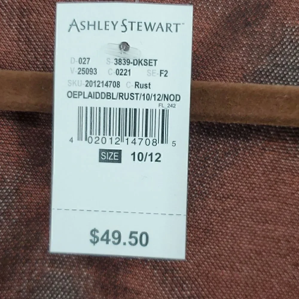 ASHLEY STEWART PLAID ONE BUTTON KNIT BLAZER